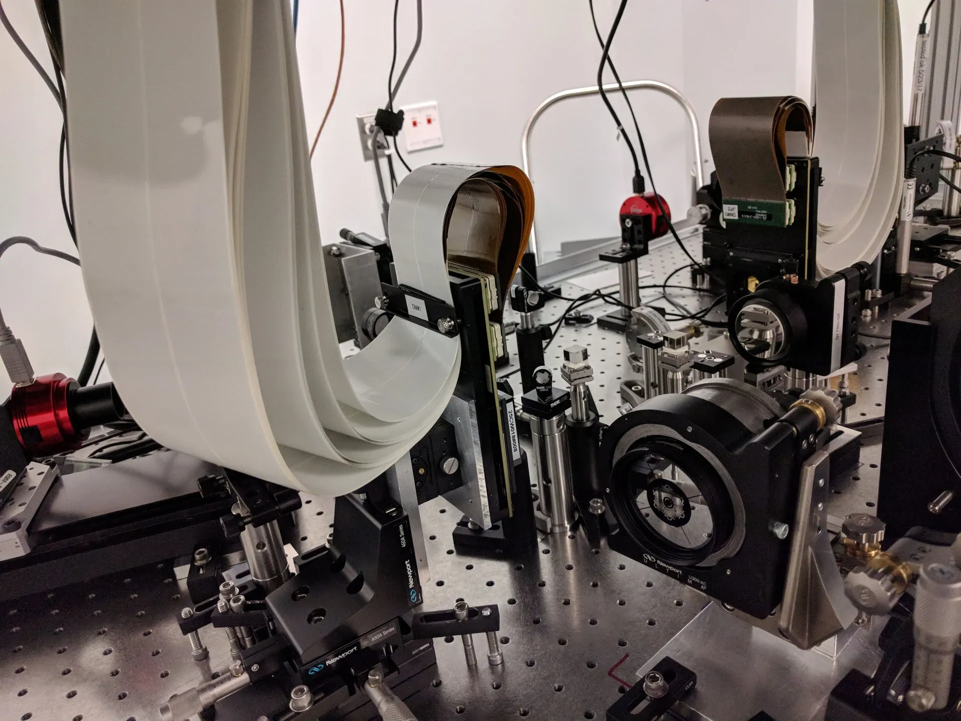 The HiCAT coronagraph testbed on its optical bench